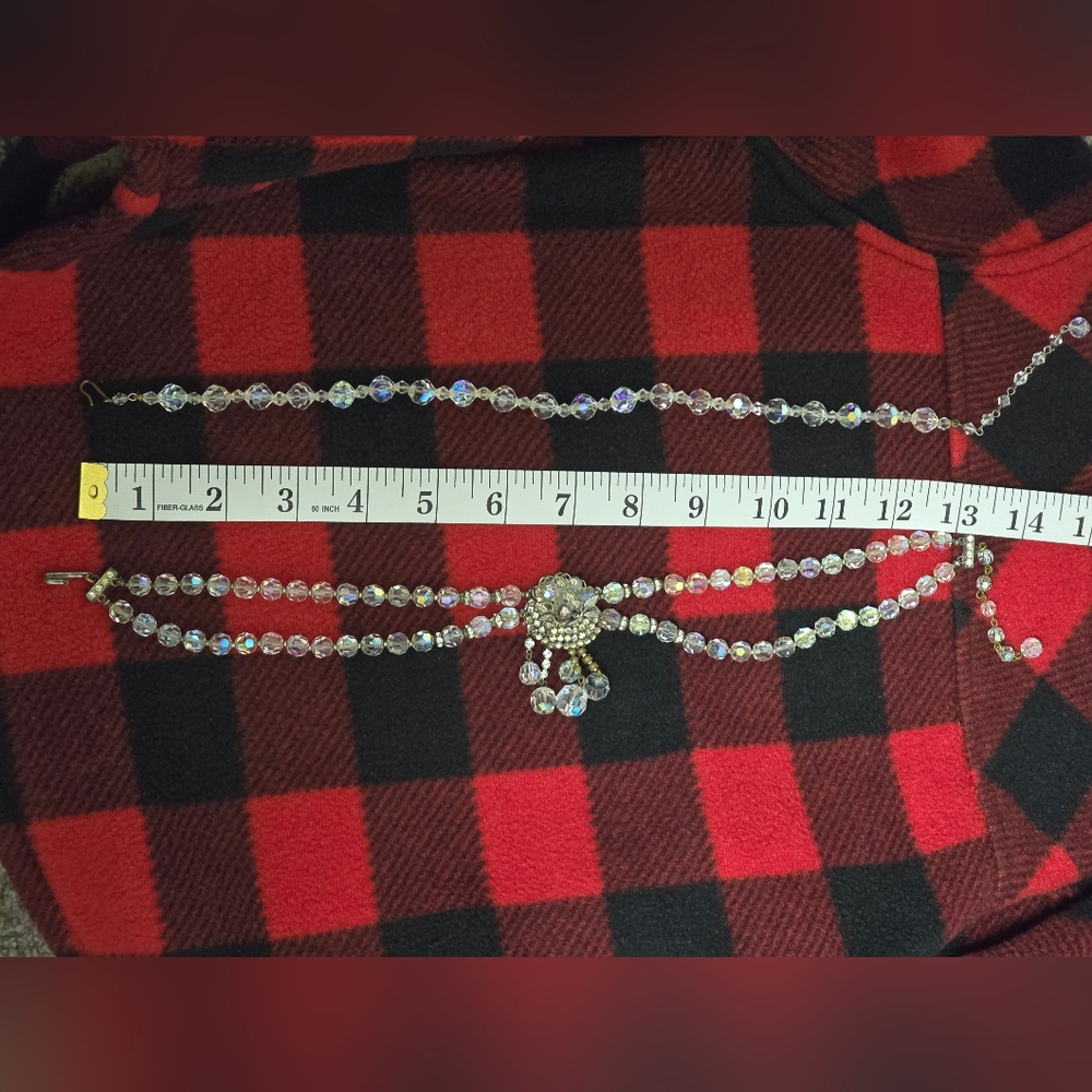 2 Vintage Iridescent Chokers - Picture 9 of 9